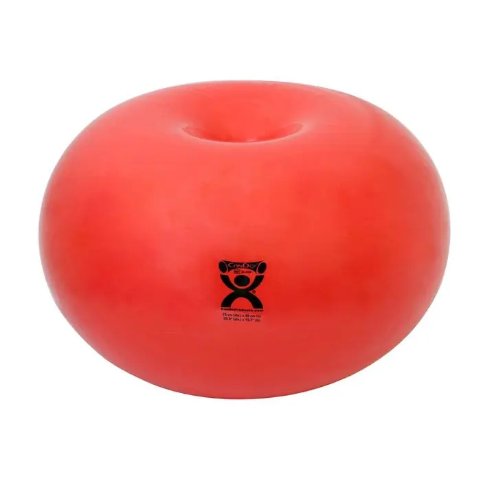 CanDo® Donut Inflatable Ball, 29 x 16 x 29 Inches, Red Instant Buy